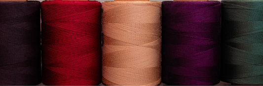 Star coats and clark spools of thread white thread, red thread, blue thread