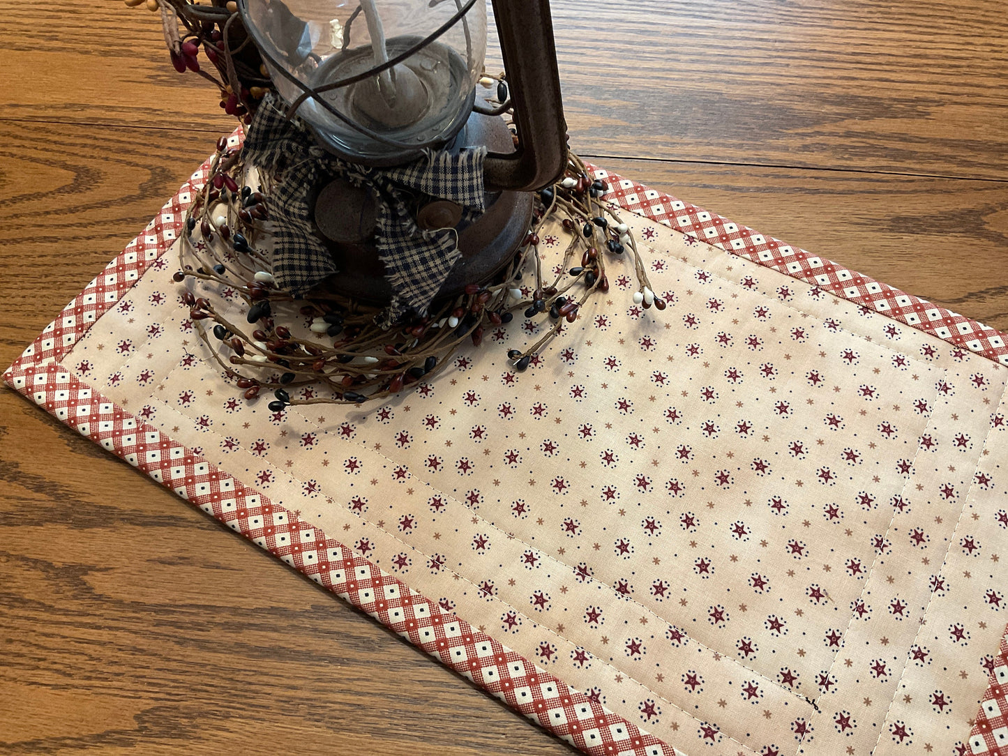 Primitive Farmhouse Summer Table Runner Item #1923