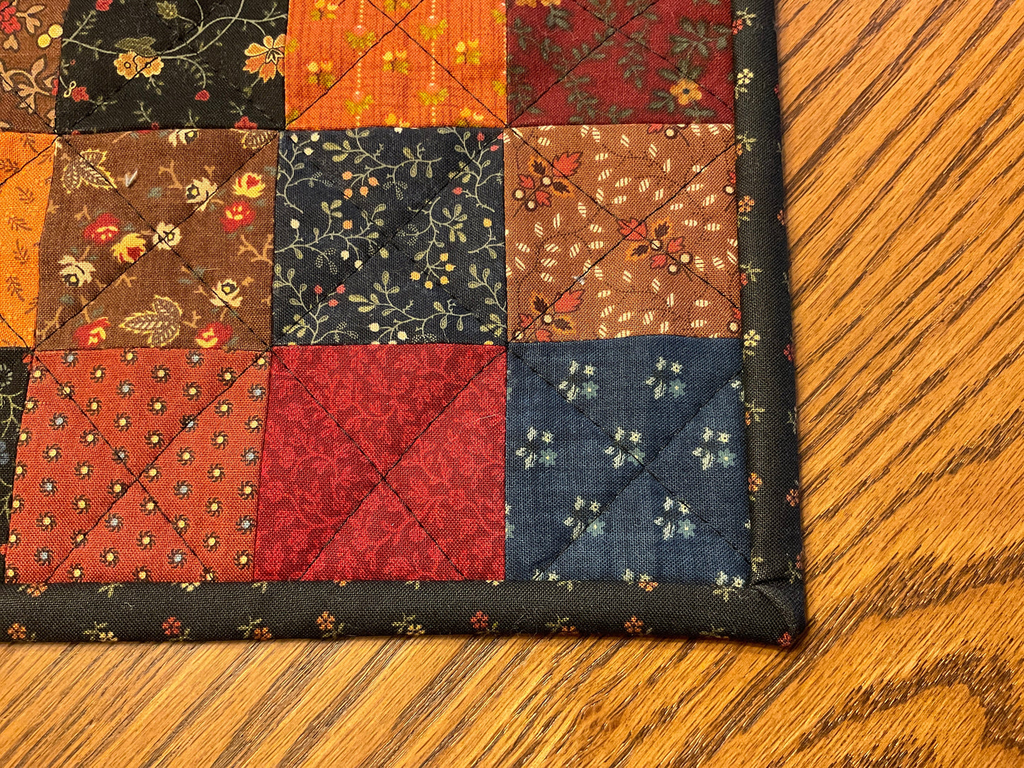 Primitive Farmhouse Scrappy Table Runner Item #1925