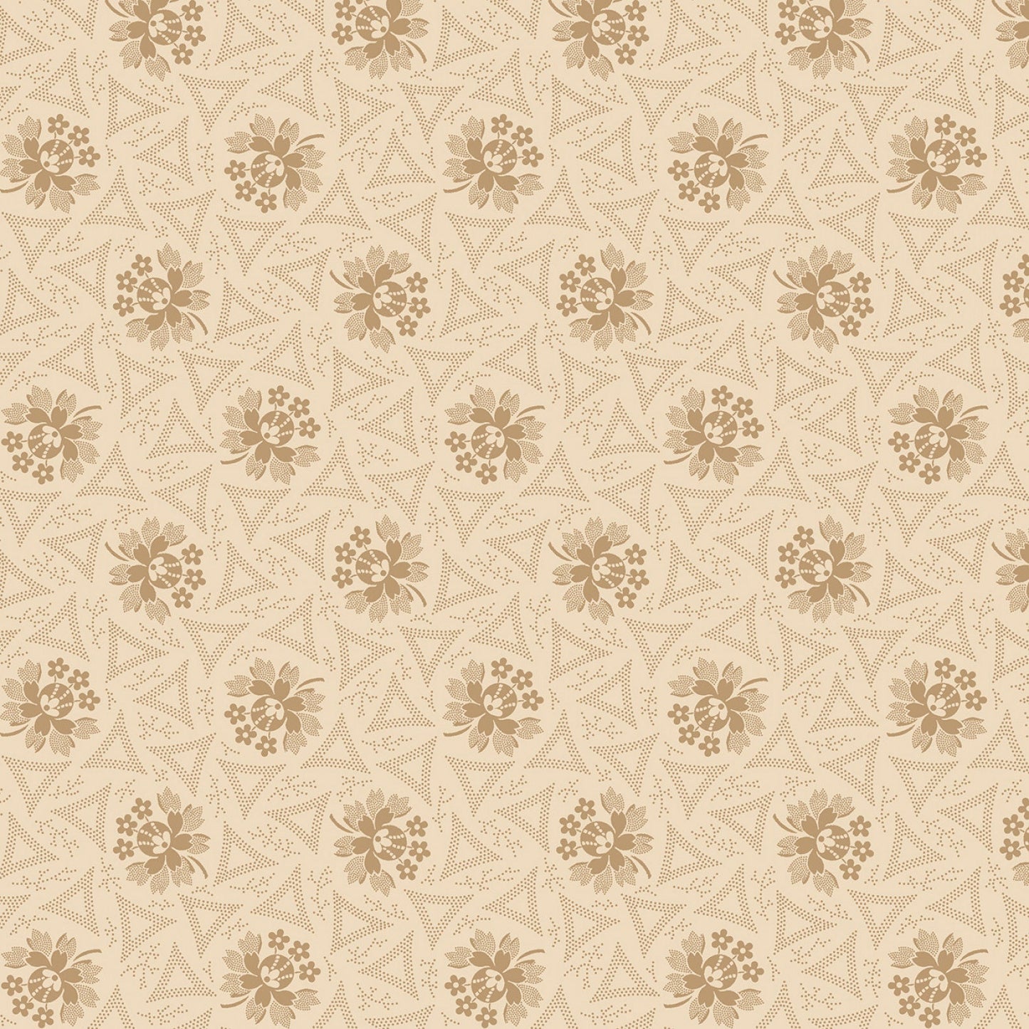 Historical Hennas by Sheryl Johnson Cream Bloom # R310808D-CREAM