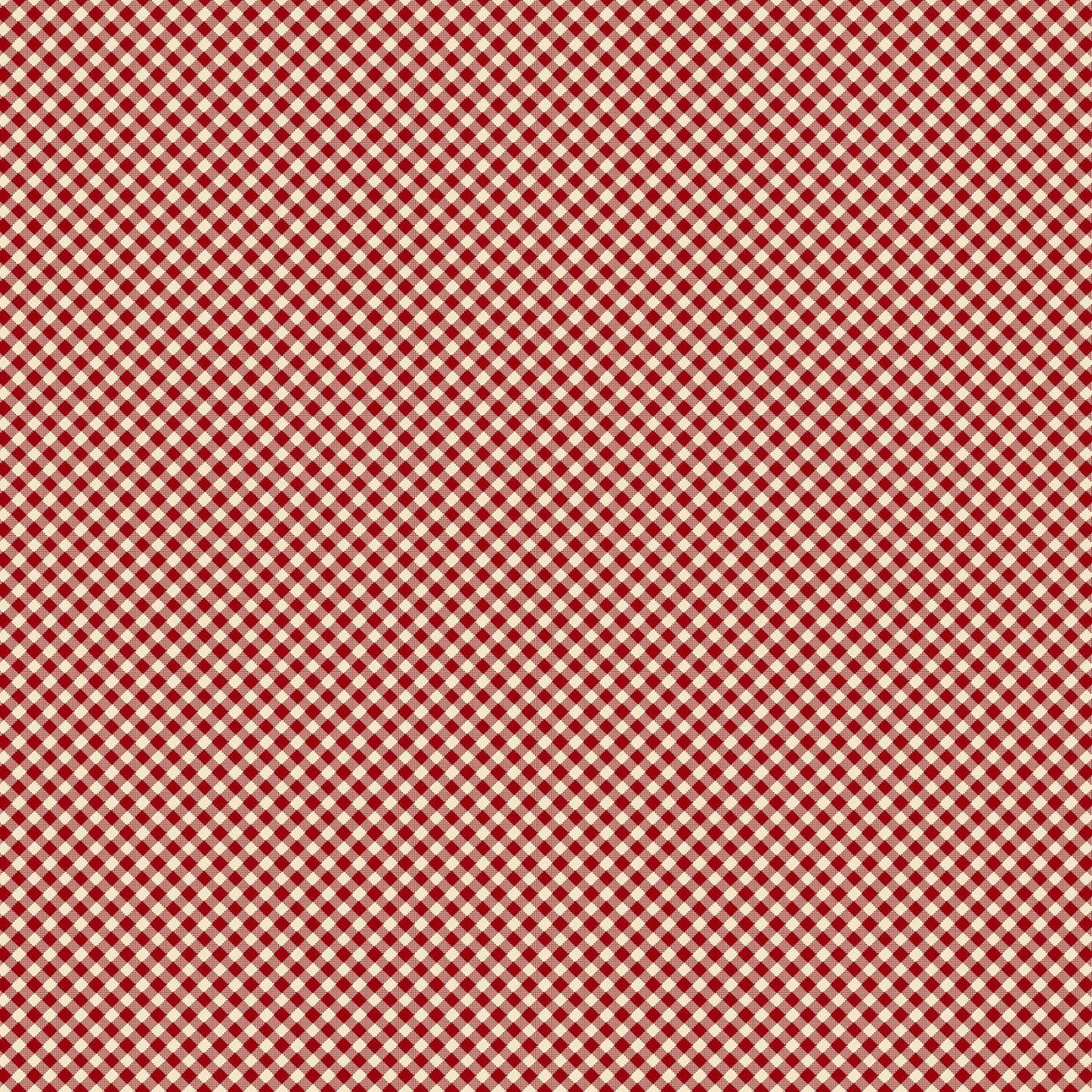Garnets & Gingham by Kim Diehl Garnet Cream Tiny Gingham # 1355-88