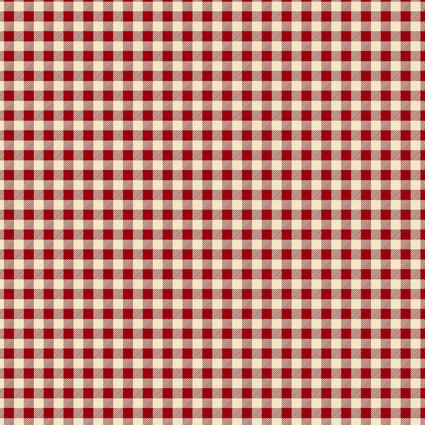 Garnets & Gingham by Kim Diehl Garnet/Cream Large Gingham # 1357-88