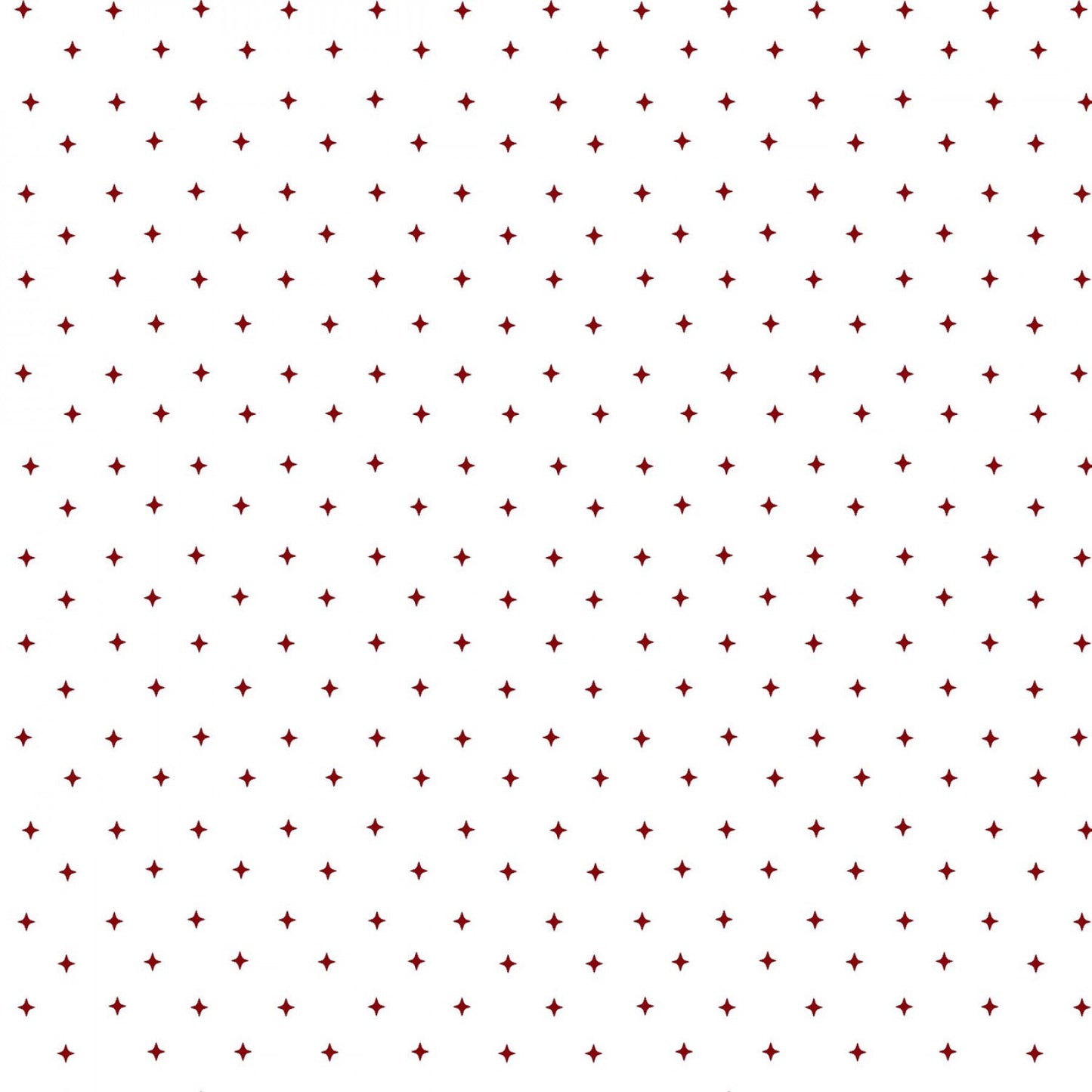 Garnets & Gingham by Kim Diehl White Star Toss # 1359-08