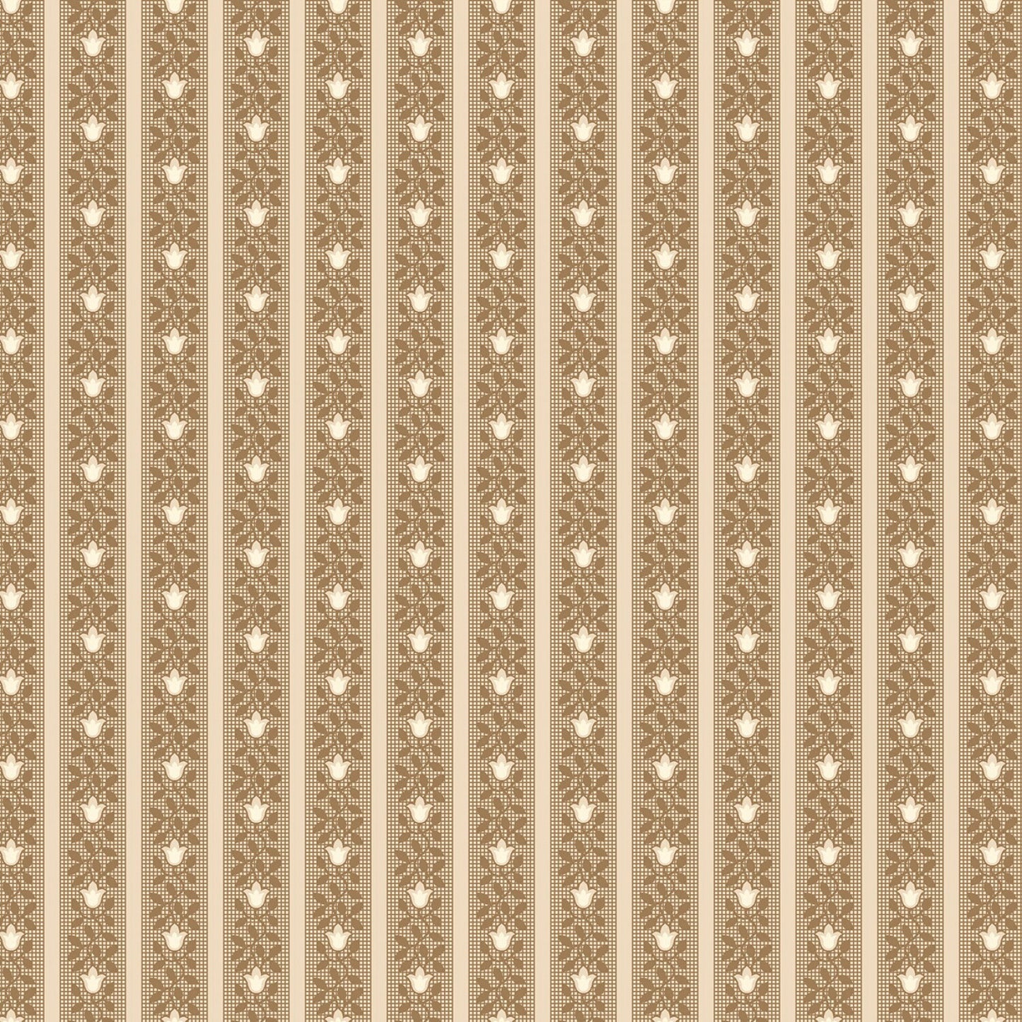 Historical Hennas by Sheryl Johnson Beige Tulips # R310809D-BEIGE