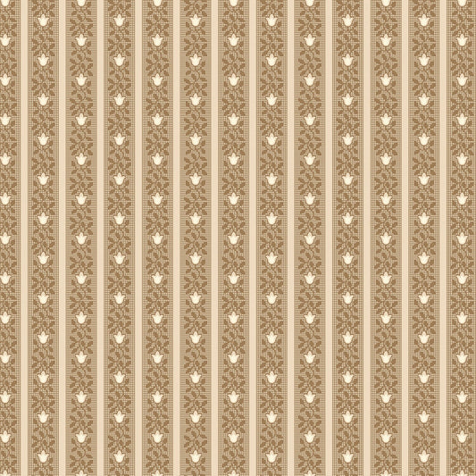 Historical Hennas by Sheryl Johnson Beige Tulips # R310809D-BEIGE
