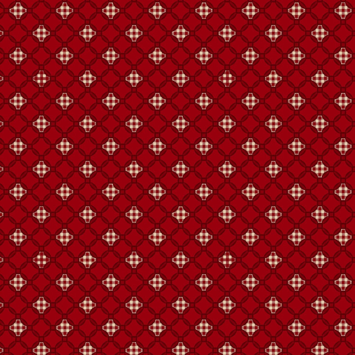 Garnets & Gingham by Kim Diehl Garnet Gingham Lattice # 1358-088