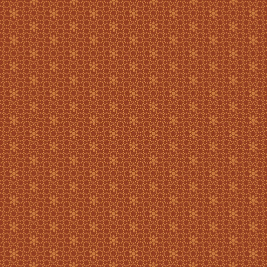 Oak & Maple by Janet Nesbitt Pumpkin Small Circle Flowers # 3287-35