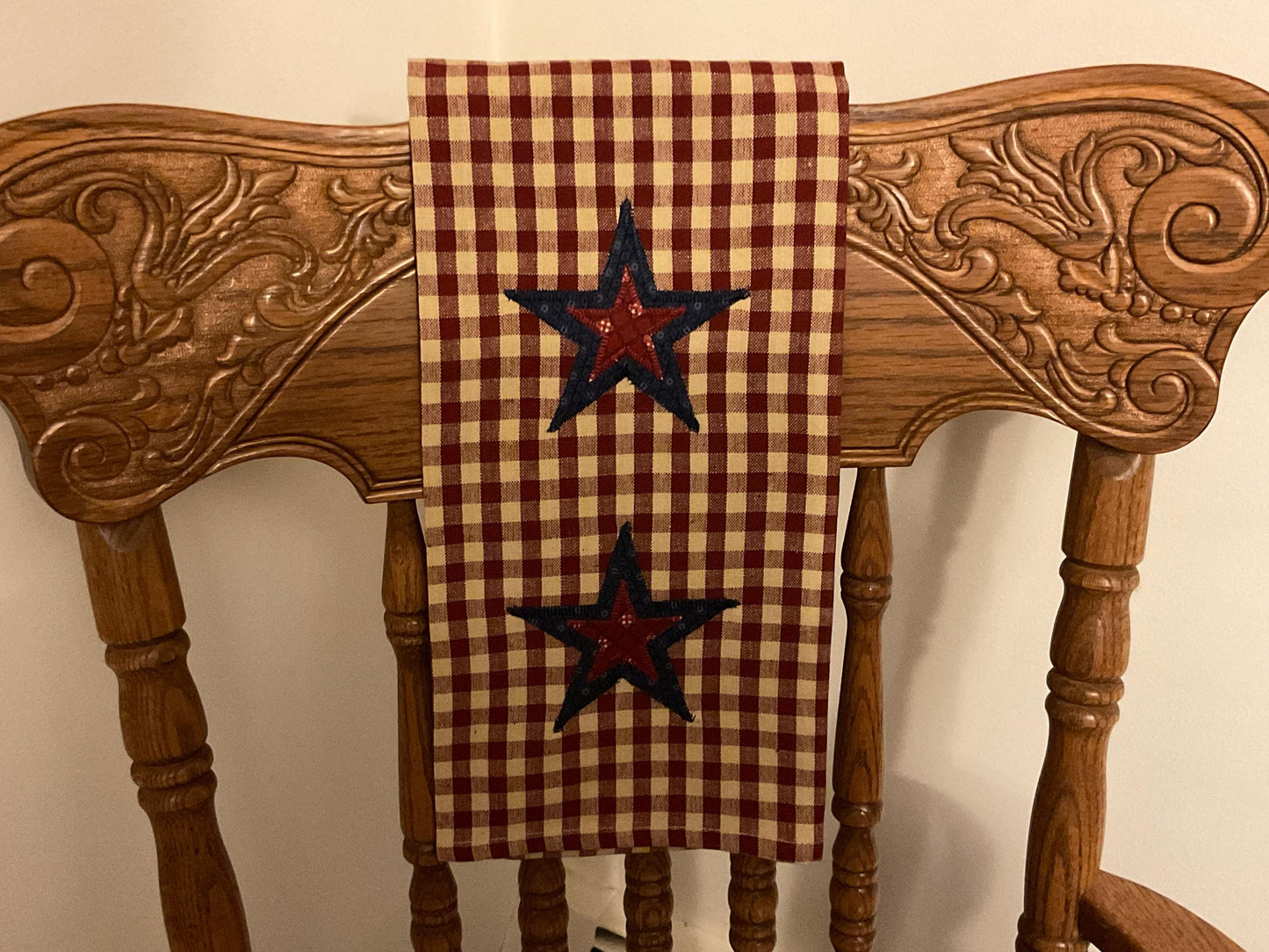 Primitive Farmhouse Autumn Americana Towel Item #1972