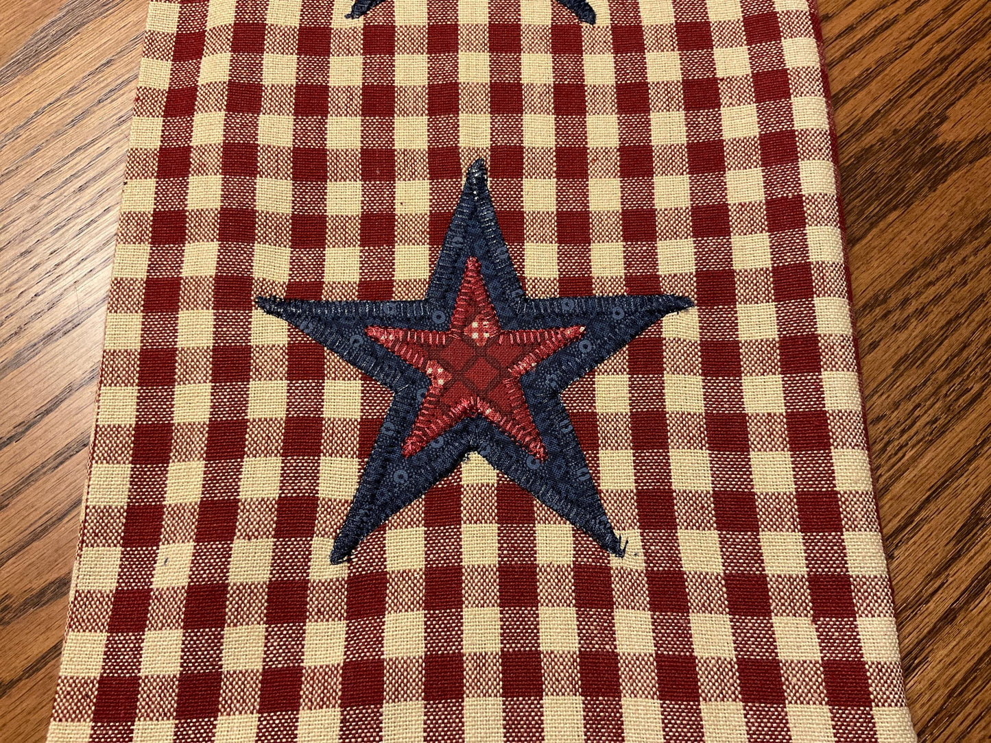 Primitive Farmhouse Autumn Americana Towel Item #1972
