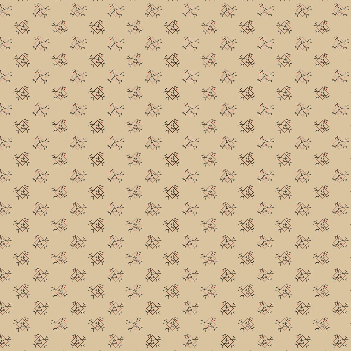 Cheddar and Coal 3 by Pam Buda Cream Twigs # R171477D-CREAM