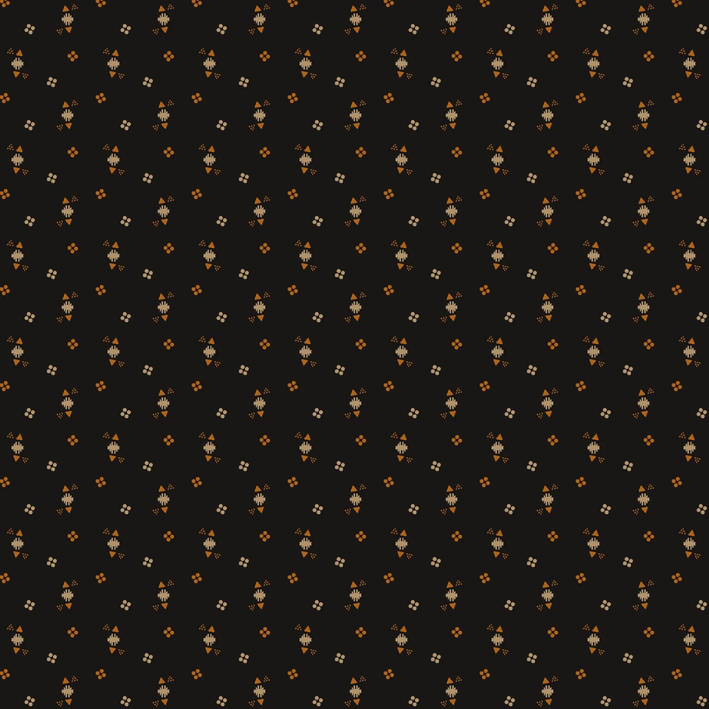 Cheddar and Coal 3 by Pam Buda Black Triangle Dots # R171481D-BLACK
