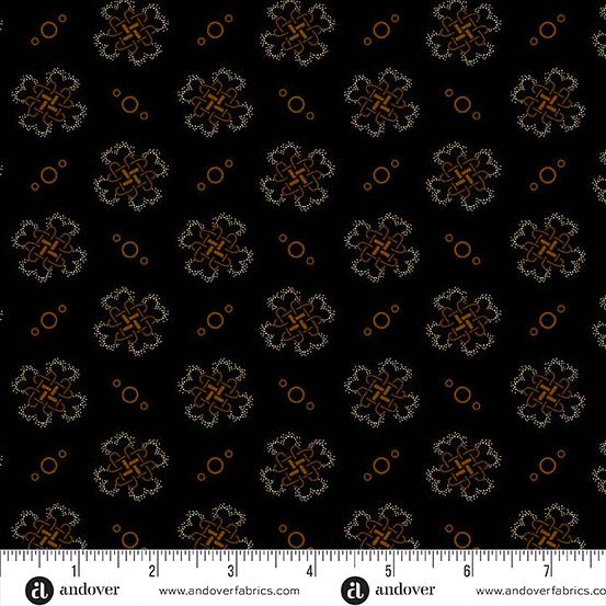 Bridgeport by Jo Morton Black Quatrefoil A5602K