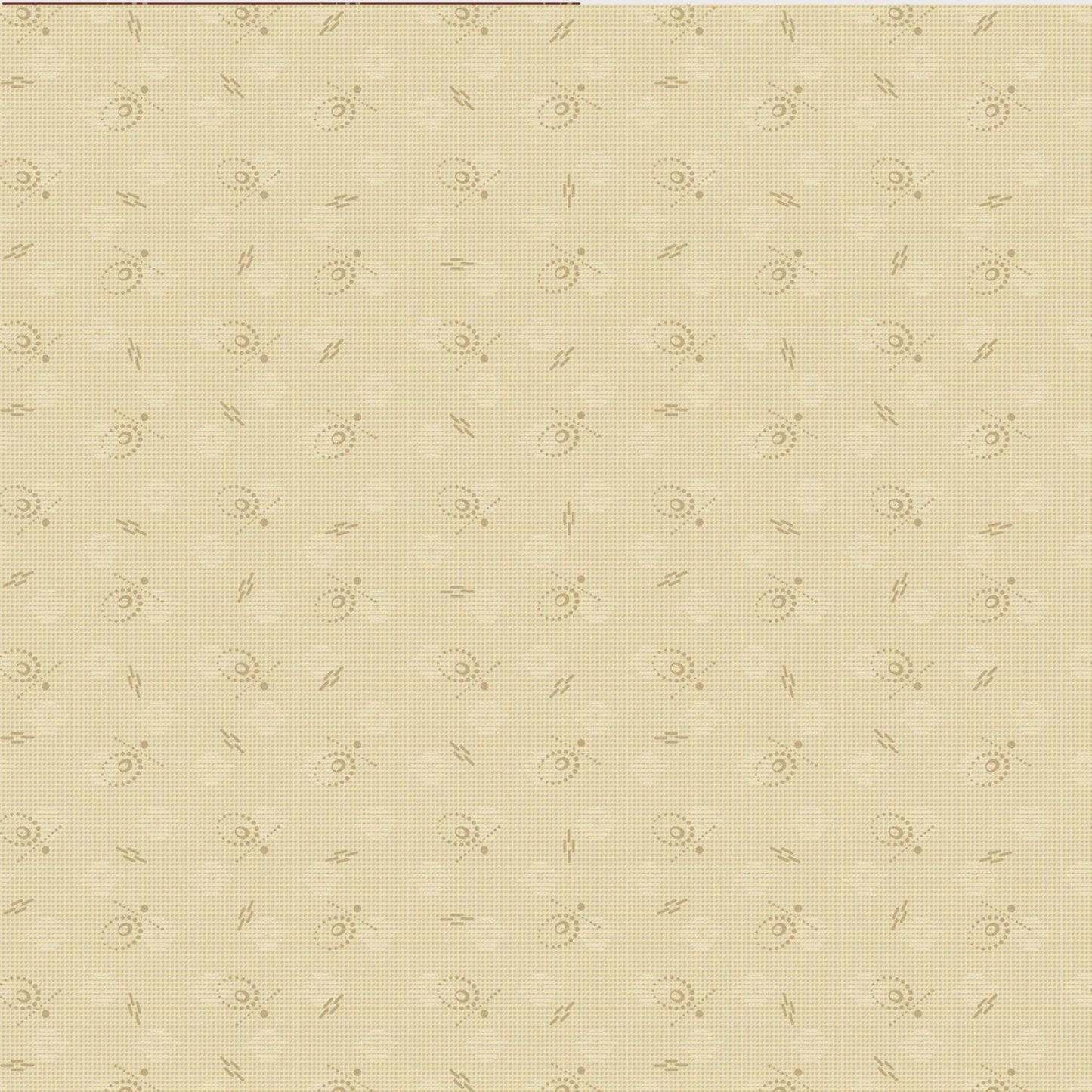 Dear Scarlet by Pam Buda Cream Whimsical Circle # R171632D-CREAM