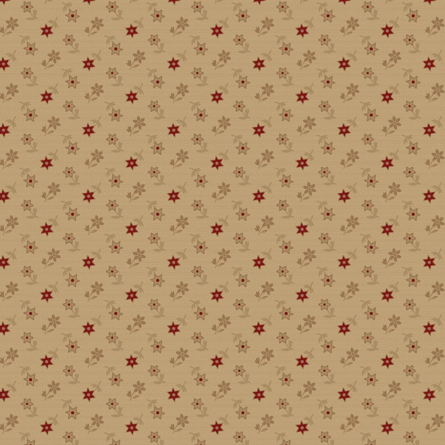 Dear Scarlet by Pam Buda Beige Flowers Everywhere # R171638D-BEIGE