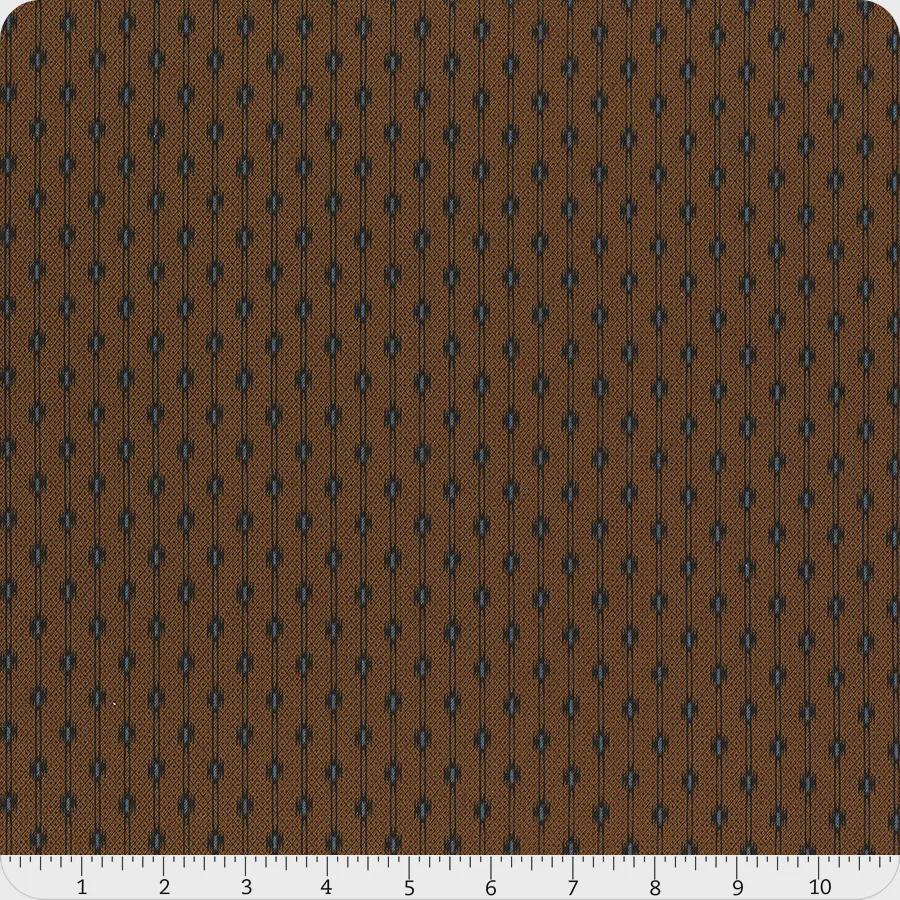 Carolina by Jo Morton Brown Dotty Stripe #A-5319-N