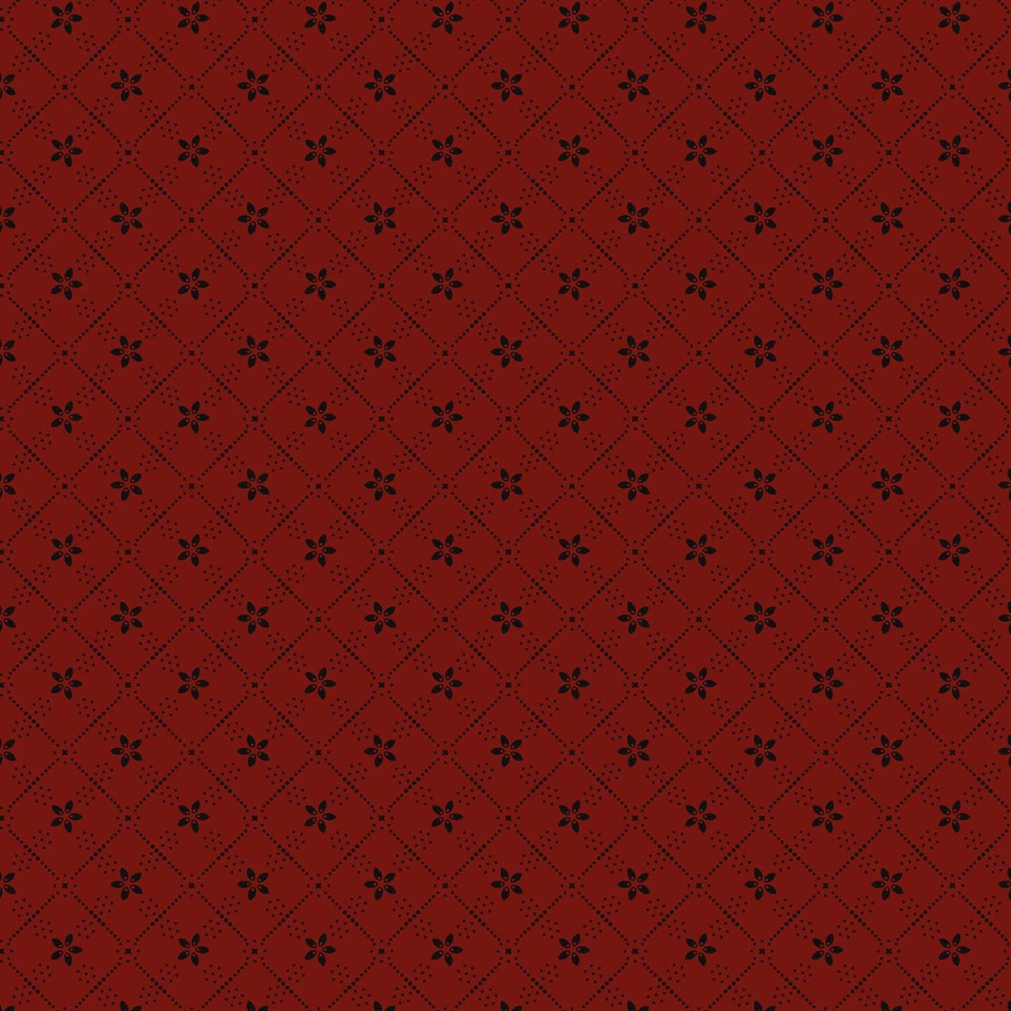 Dear Scarlet by Pam Buda Red Blooming Grid # R171637D-RED