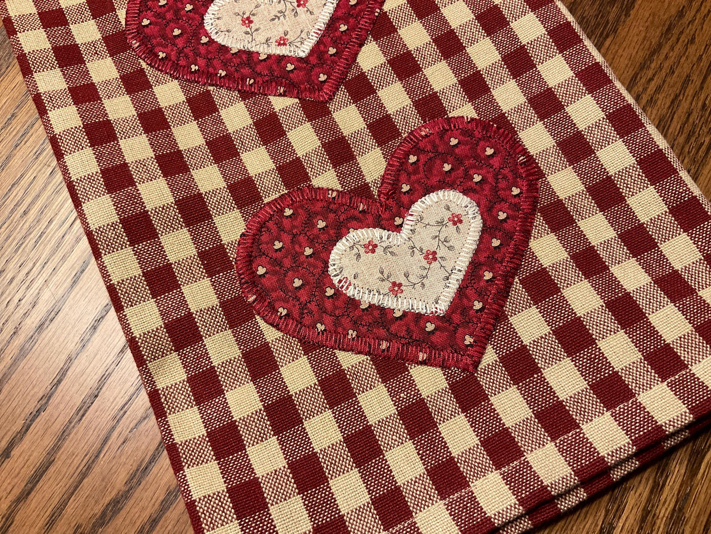 Primitive Farmhouse Valentine Towel Item #2012