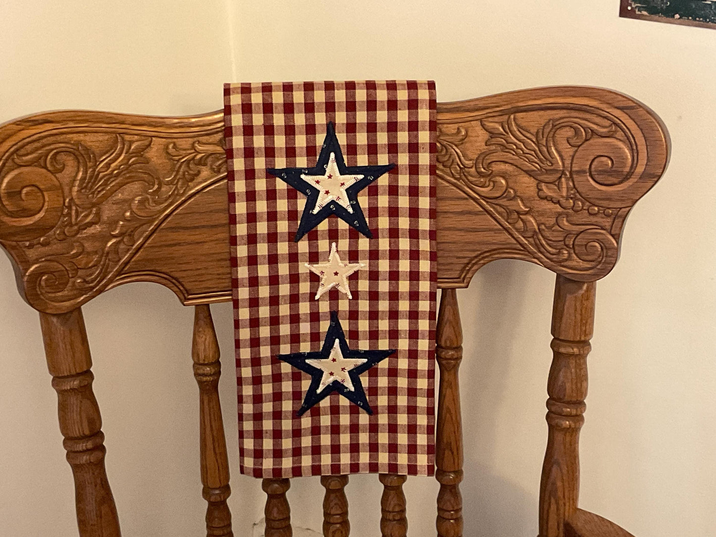 Primitive Farmhouse Americana Towel Item #2046