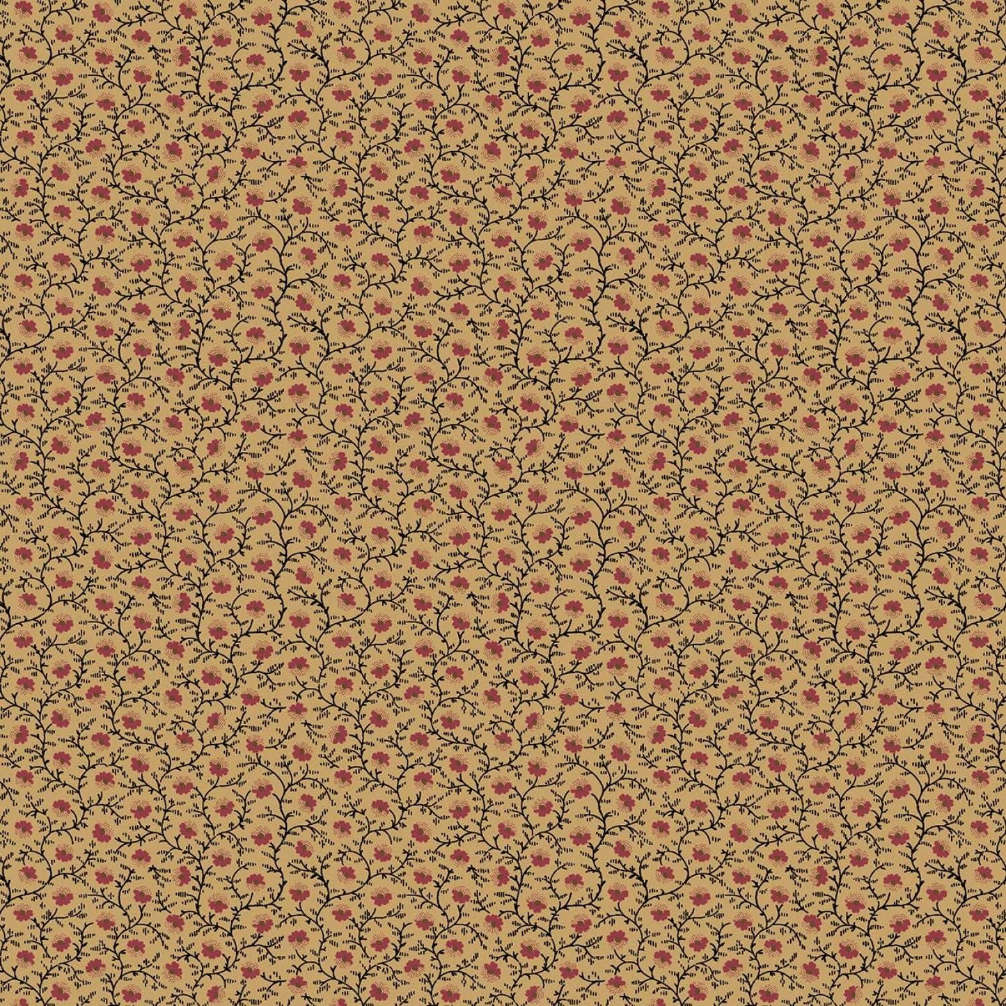 Circa Shirtings Red Trellis by Pam Buda