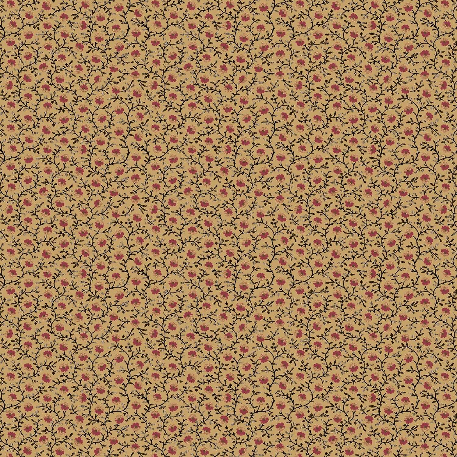 Circa Shirtings Red Trellis by Pam Buda