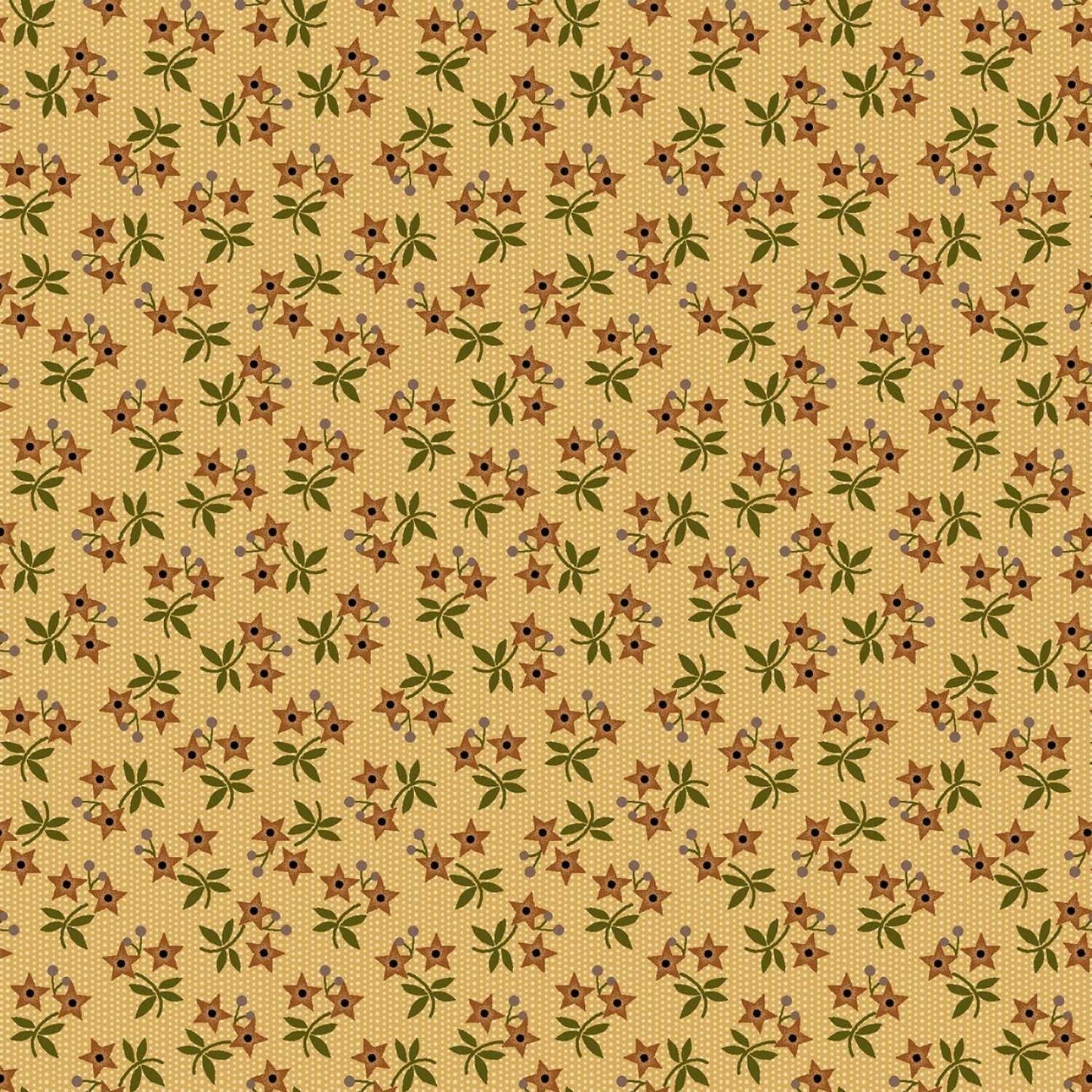 Gold Star Flowers Moon Shine by Jan Mott #2531-33