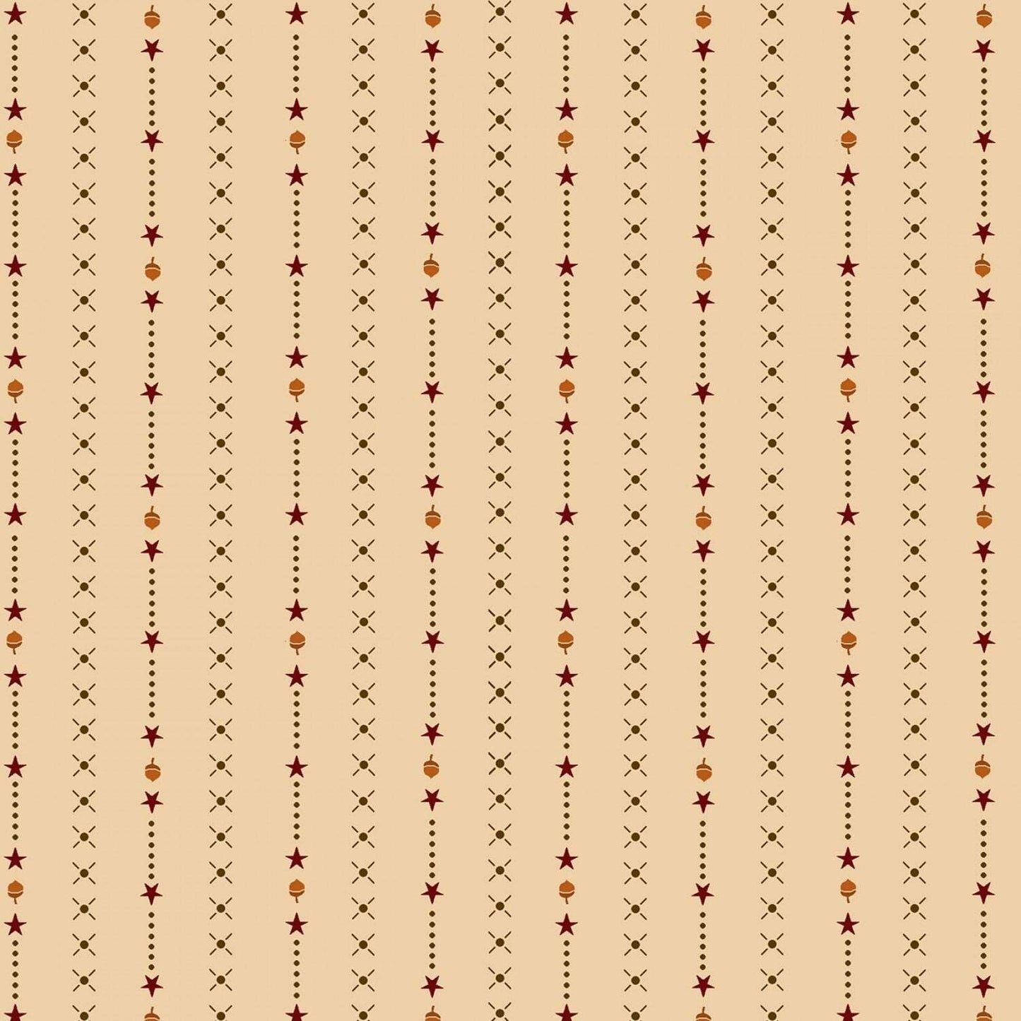 October Morning by Kim Diehl Cream Harvest Stripe #9143-44