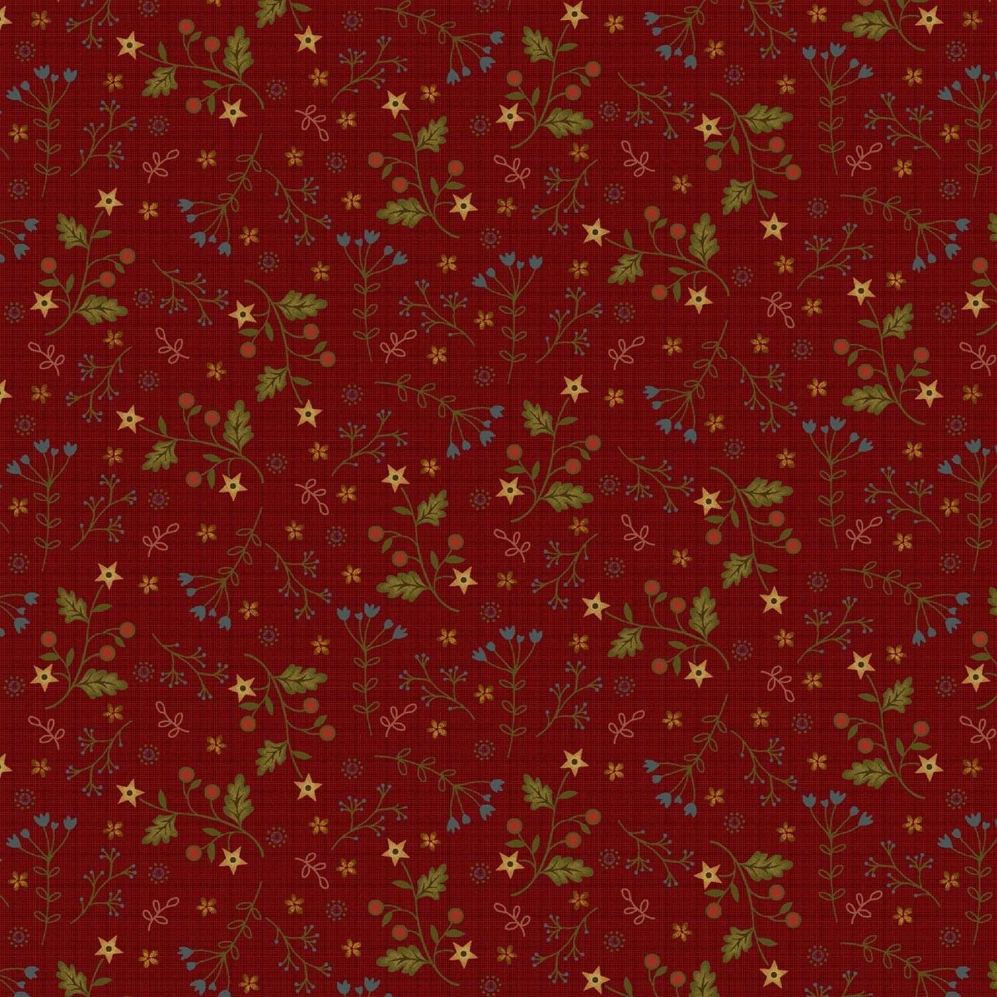 Farm to Market by Jan Mott Red Mini Floral # 2561-88