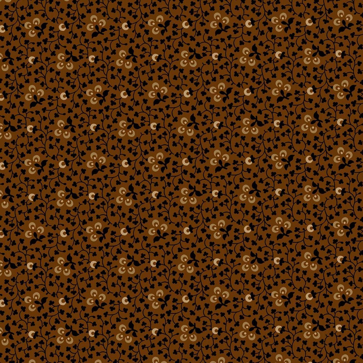 Forevermore by Pam Buda Collection Brown Spoon Flowers # 0856-0113