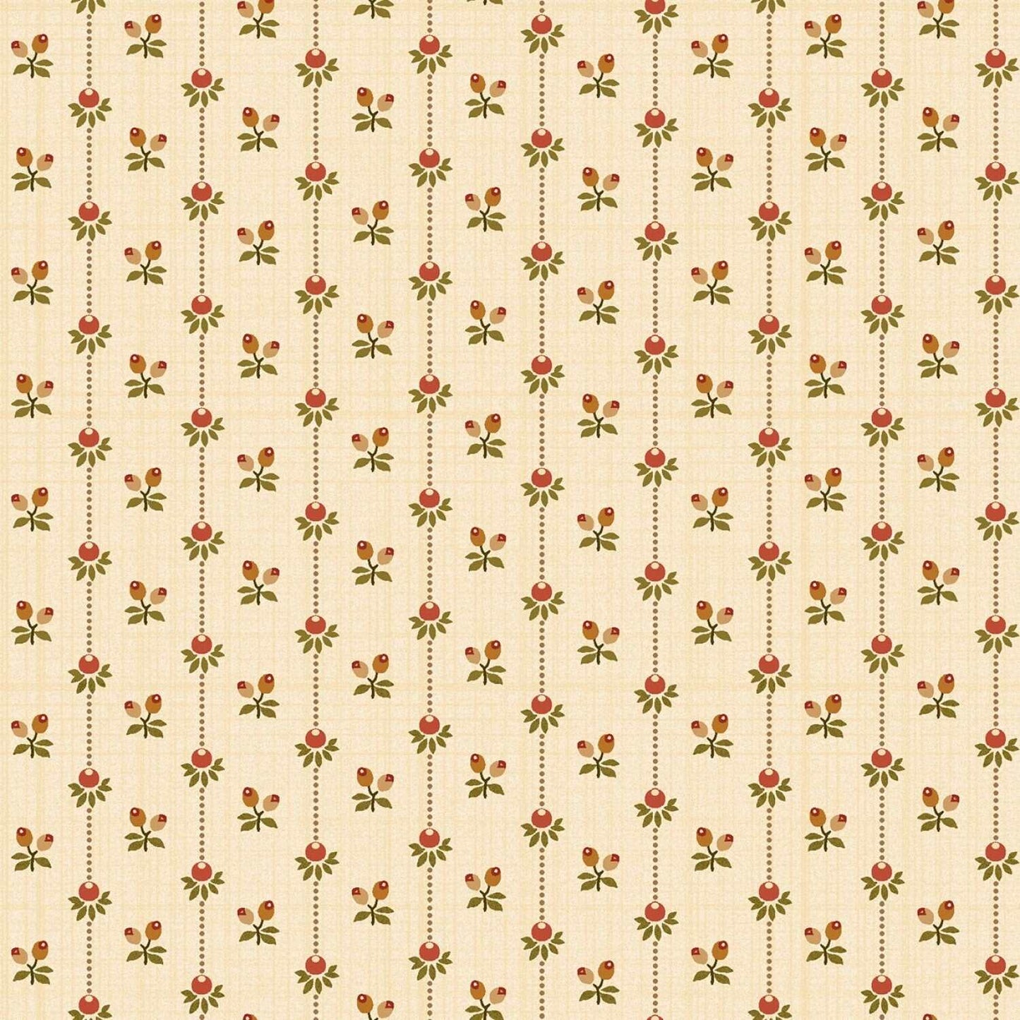 Hello Fall by Hannah West Cream Bud Stripe # 2695-33