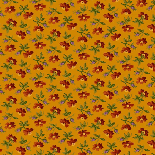Grasslands by Laura Berringer Gold Field Daisy's Flannel # R3823-GOLD