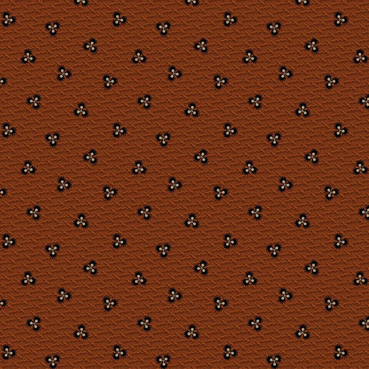 Prairie Dry Goods by Pam Buda Dark Rust Waves # R1759-DKRUST