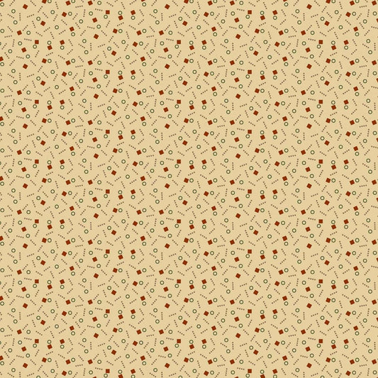 Cheddar and Coal by Pam Buda Cream Square Pegs # R1766-CREAM