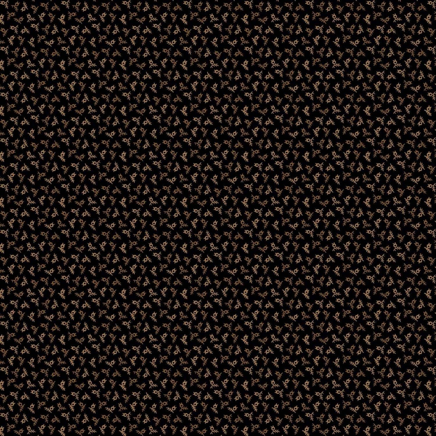 Cheddar and Coal by Pam Buda Black Little Buds # R1771-BLACK