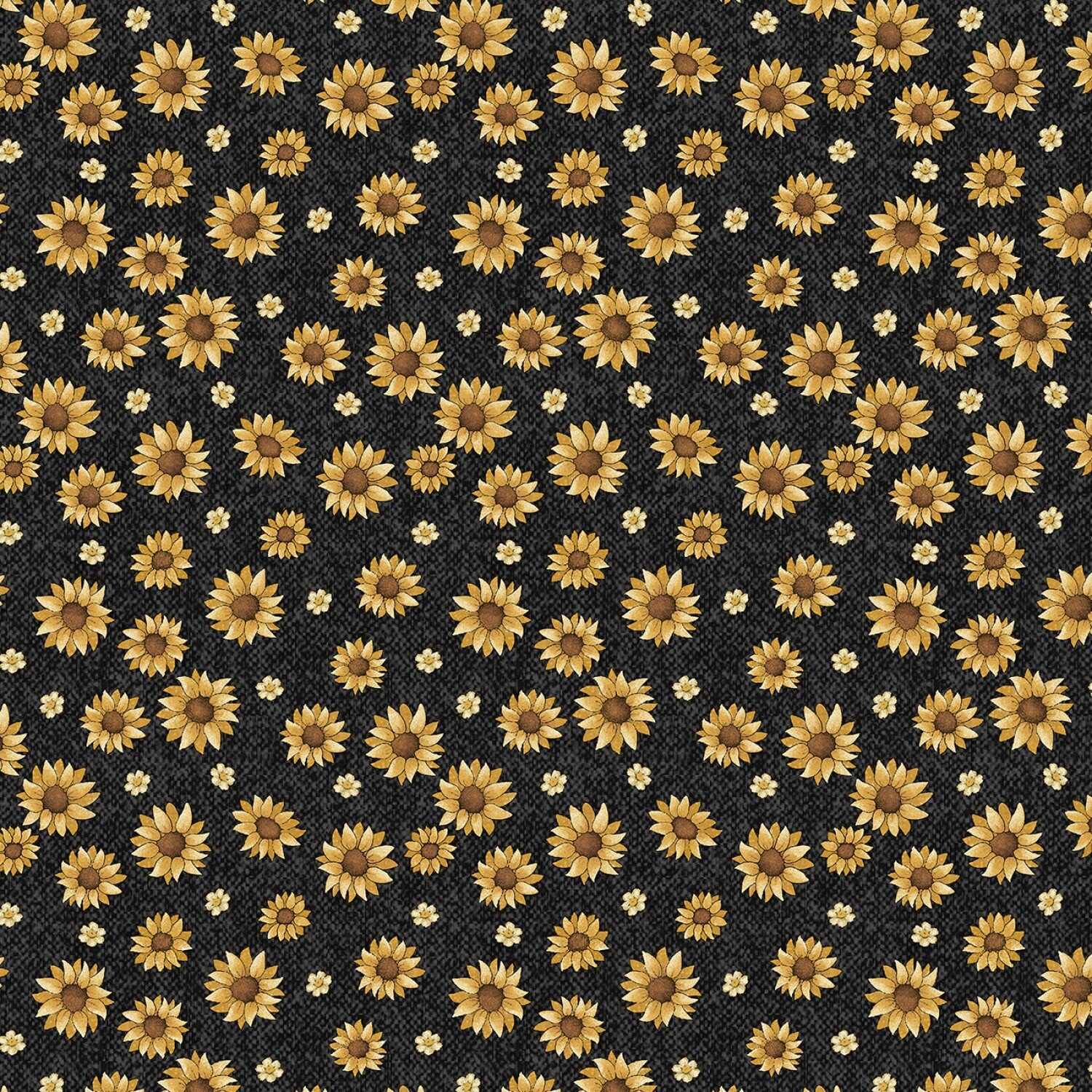 A Wooly Autumn by Cheryl Haynes Black Autumn Flowers # 13057B-12