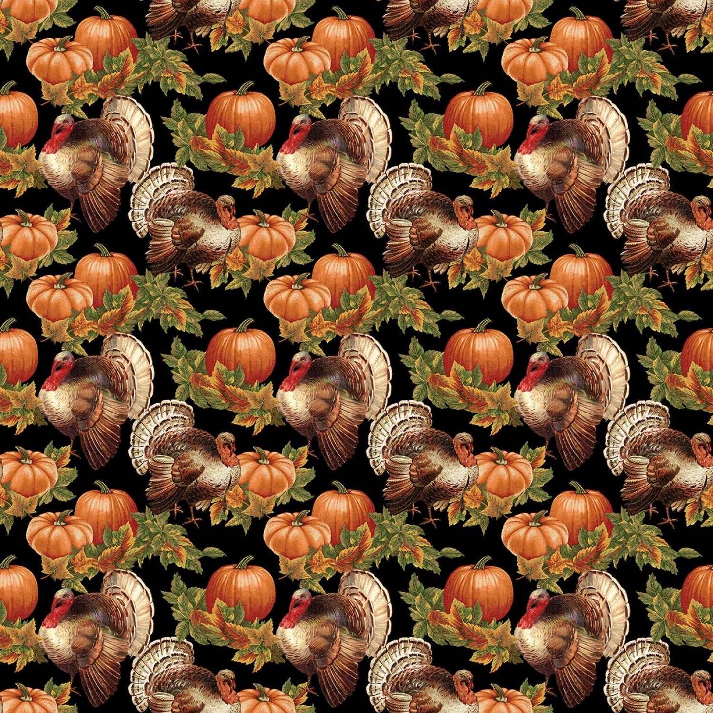 Black Turkey Time Scenic by Bernartex # 13103B-12