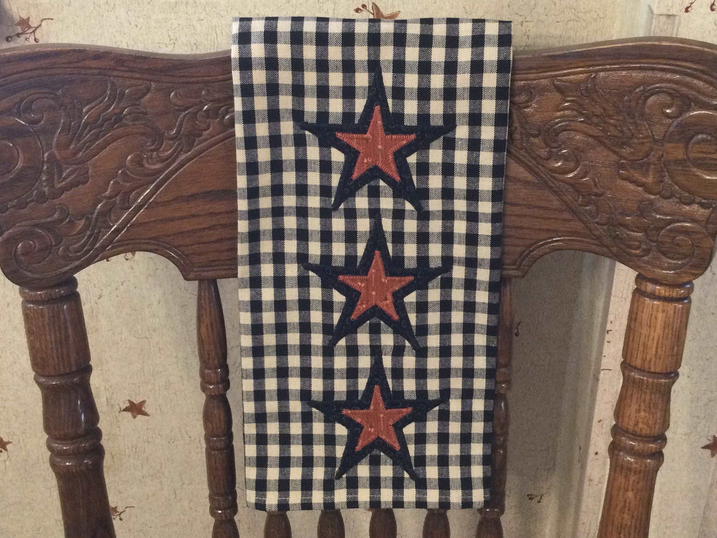 Primitive Farmhouse Autumn Halloween Towel Item #1501