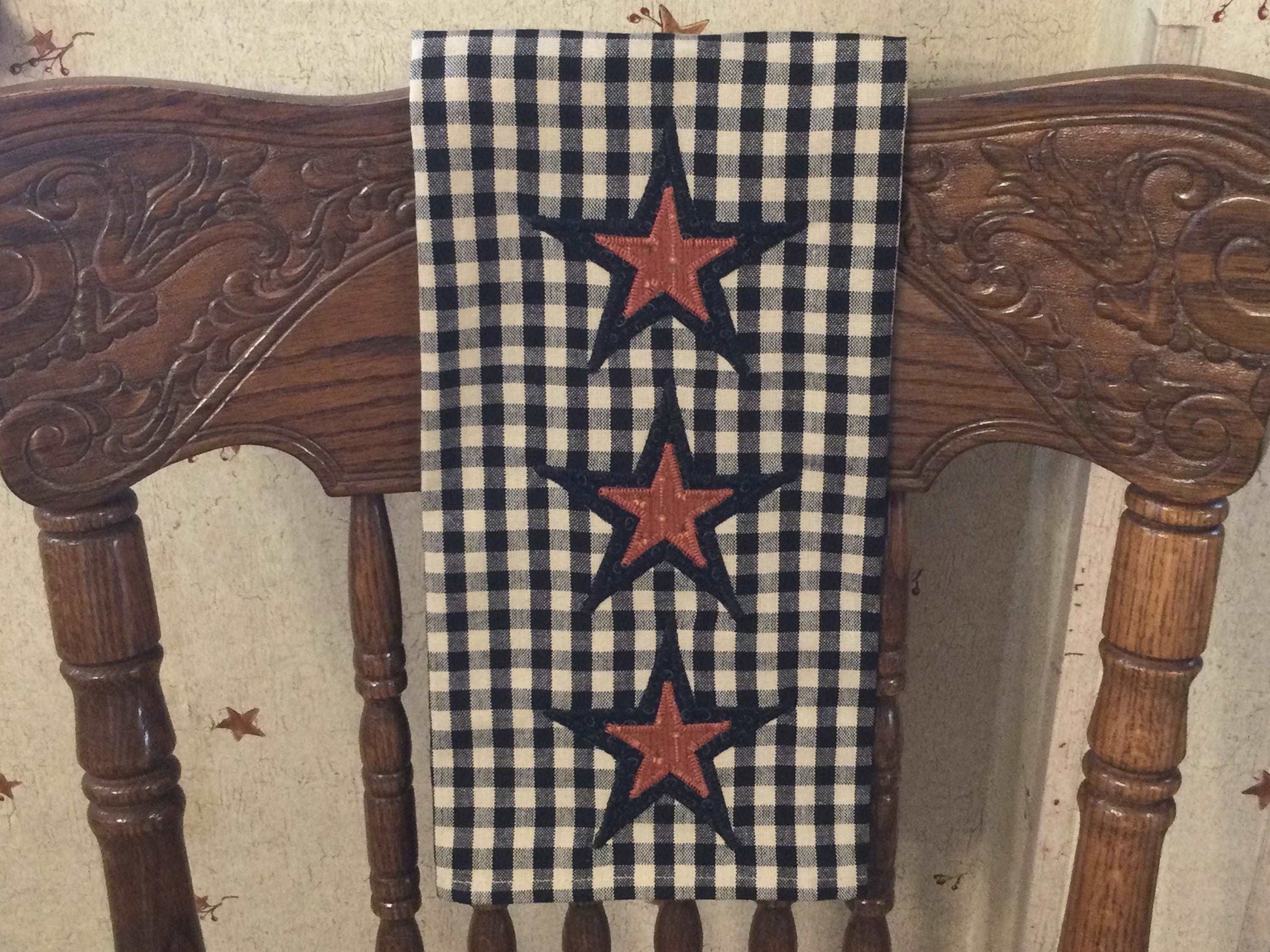Primitive Farmhouse Autumn Halloween Towel Item #1501