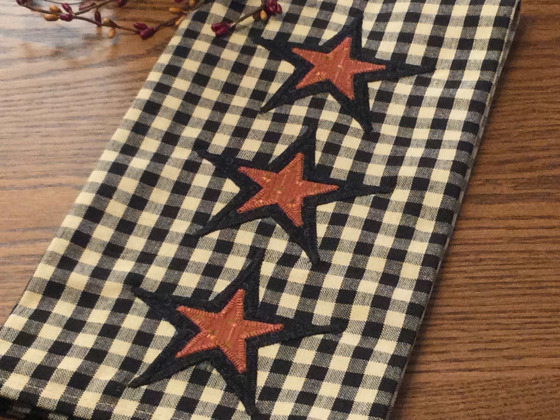 Primitive Farmhouse Autumn Halloween Towel Item #1501