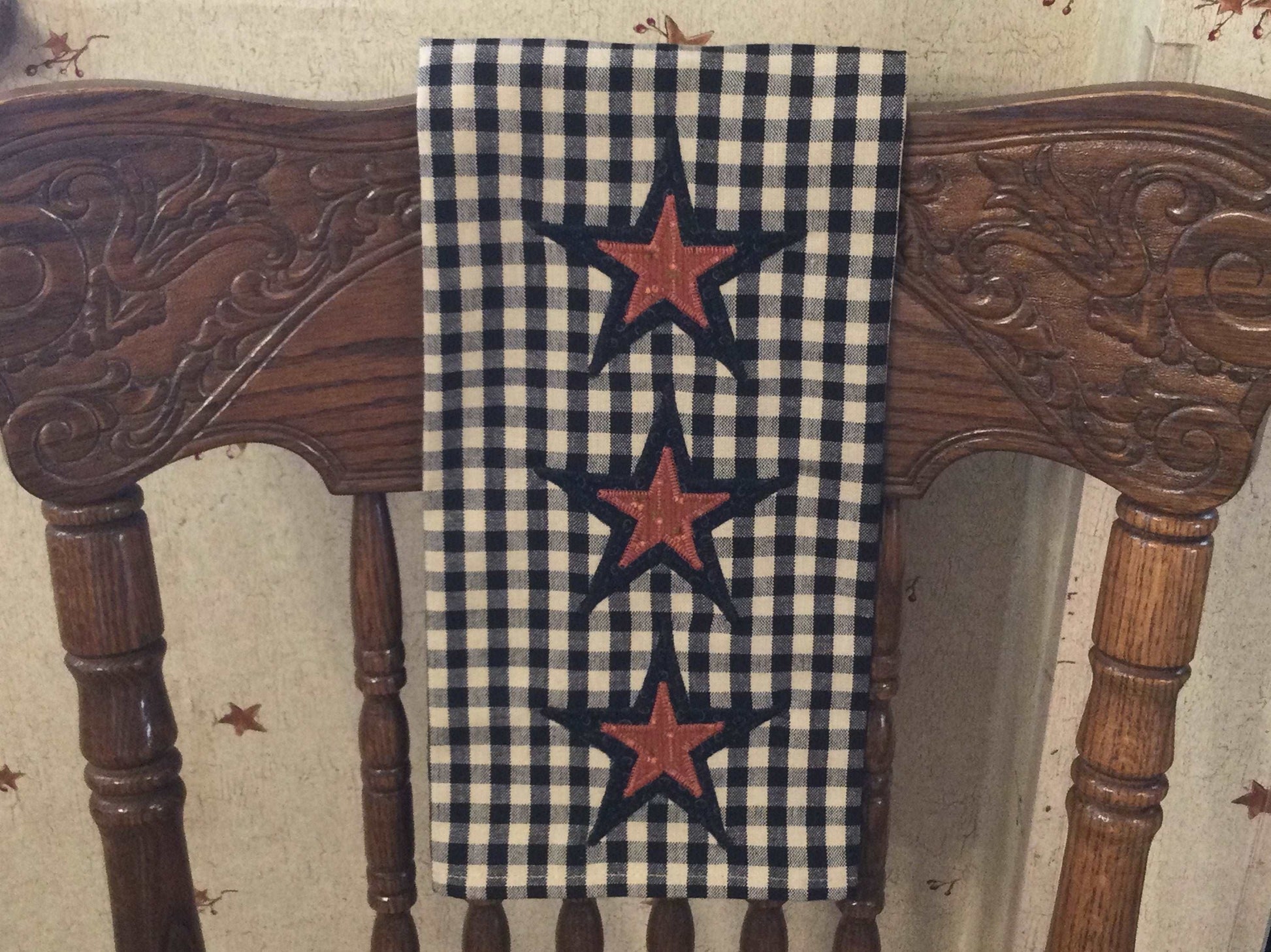 Primitive Farmhouse Autumn Halloween Towel Item #1501