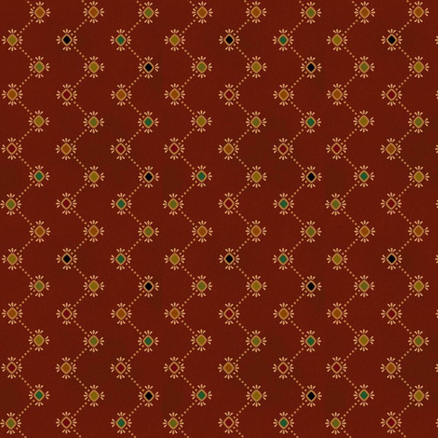 Wit and Wisdom By Kim Diehl Red Zig Zag Stripe #1421-88