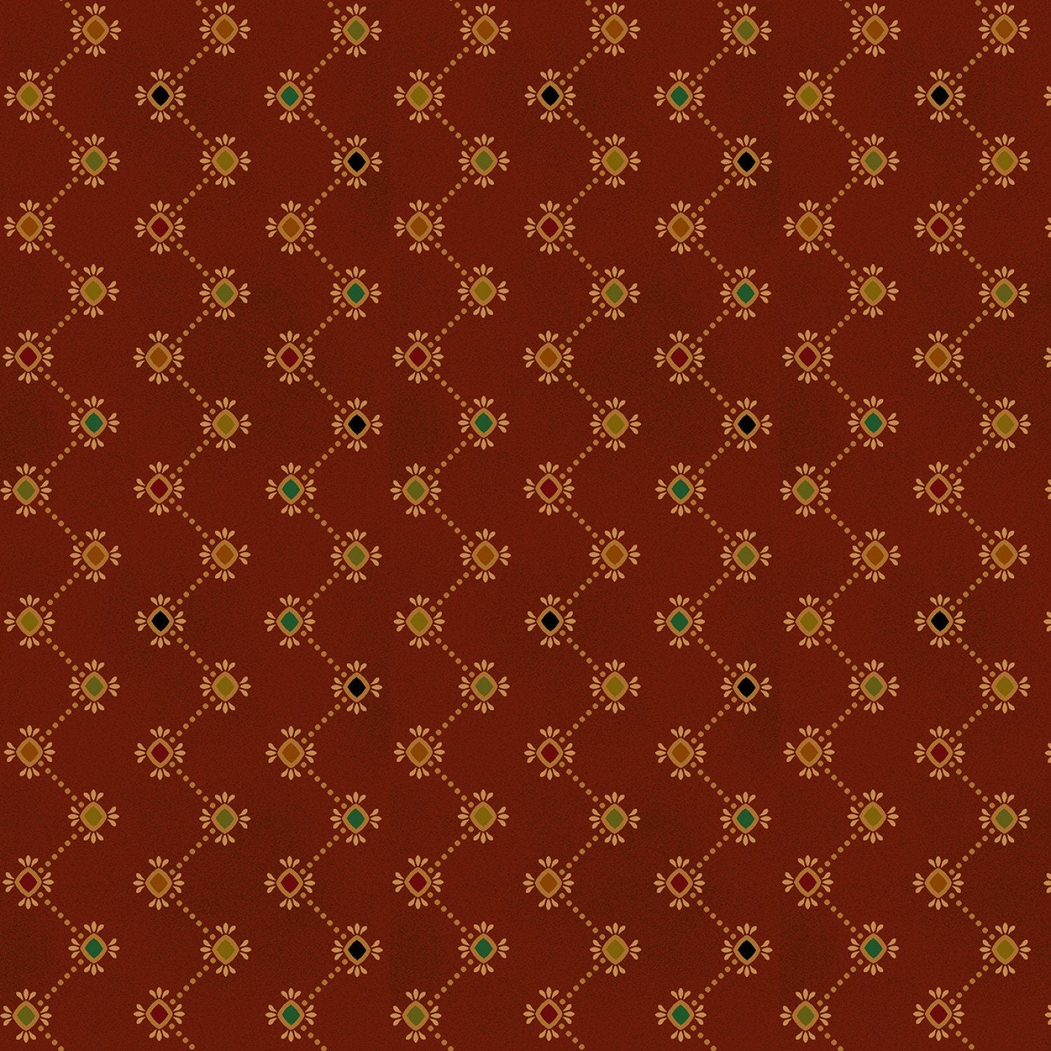 Wit and Wisdom By Kim Diehl Red Zig Zag Stripe #1421-88