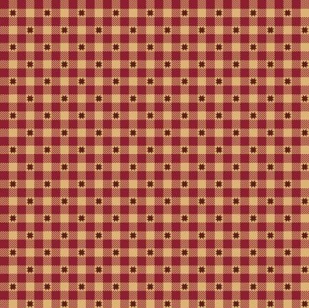 Liberty Stars by Kim Diehl Medium Red Gingham Stars #1576-088
