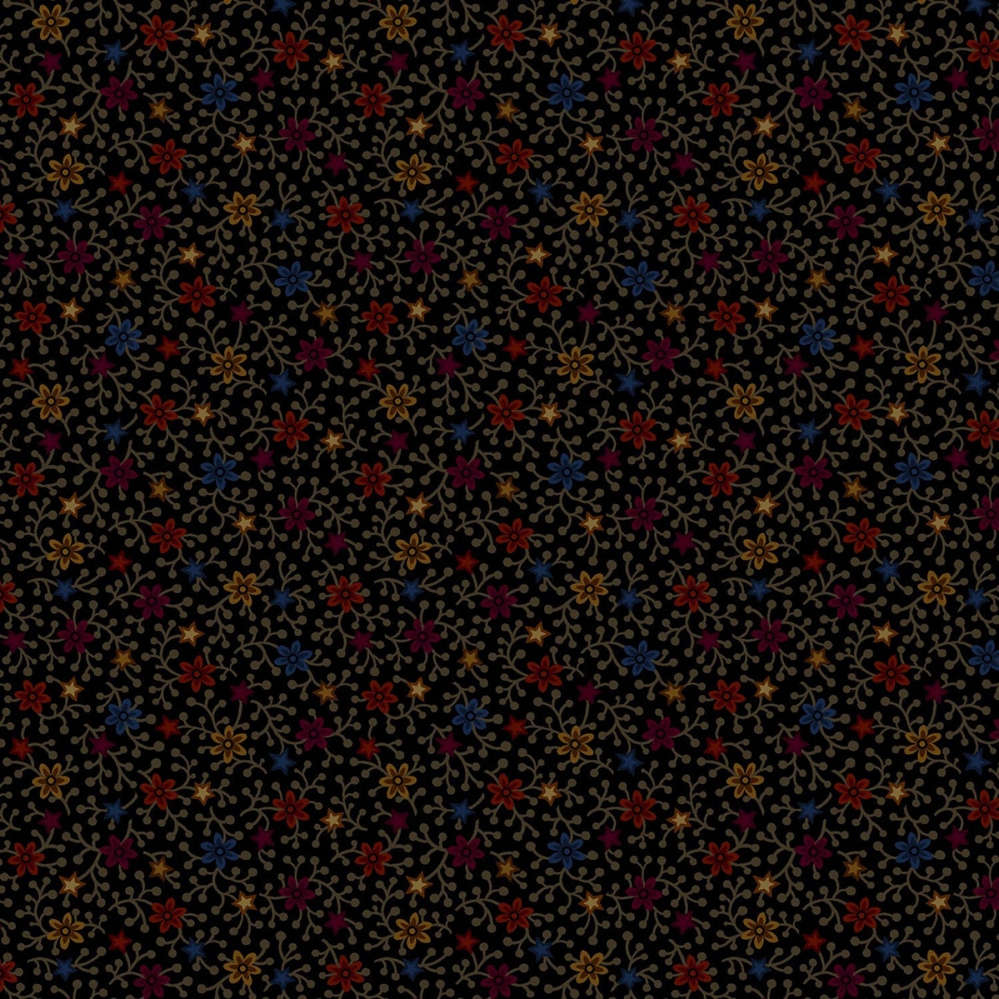 Primitive Traditions by Pam Buda Night Blooms Black # R171006-0112