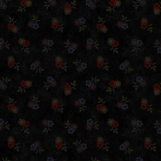 Primitive Traditions by Pam Buda Faded Blooms Black # R171005-0112