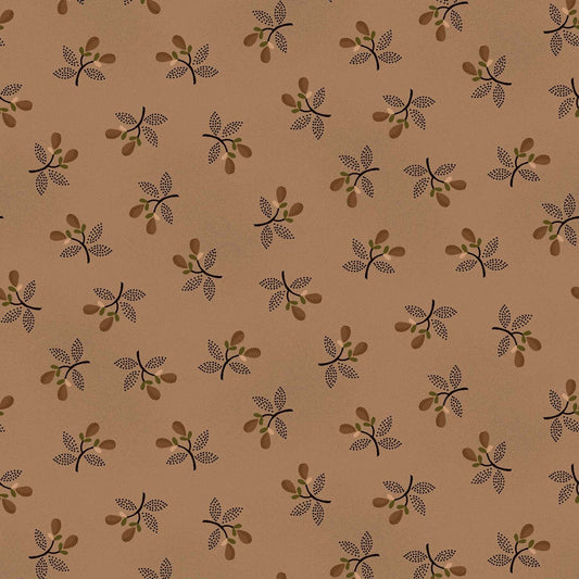 Right as Rain by Kim Diehl Taupey Gray Sprigged Pears # 9845-93