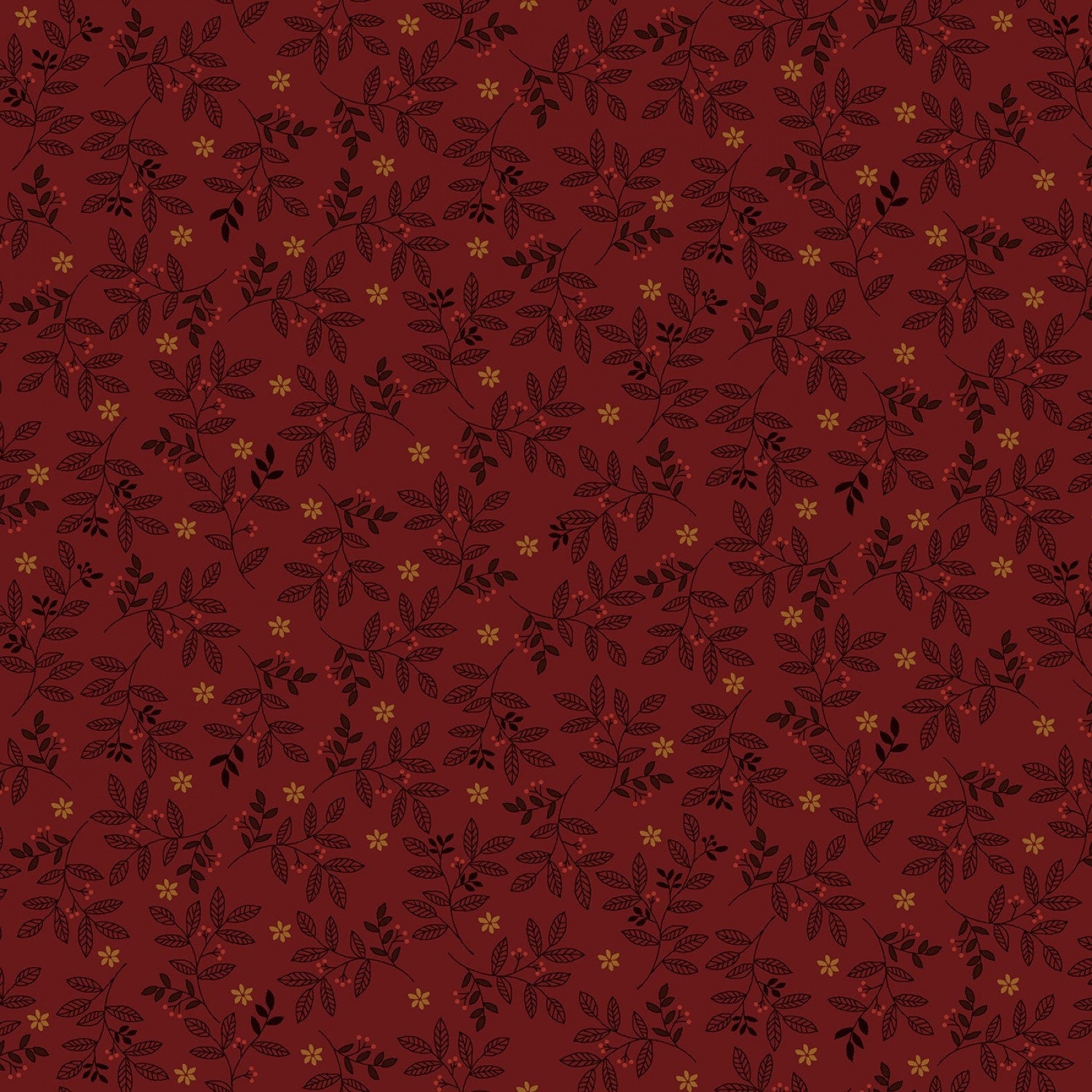 Time Well Spent by One Sister Design Red Leaf Toss # 2774-88