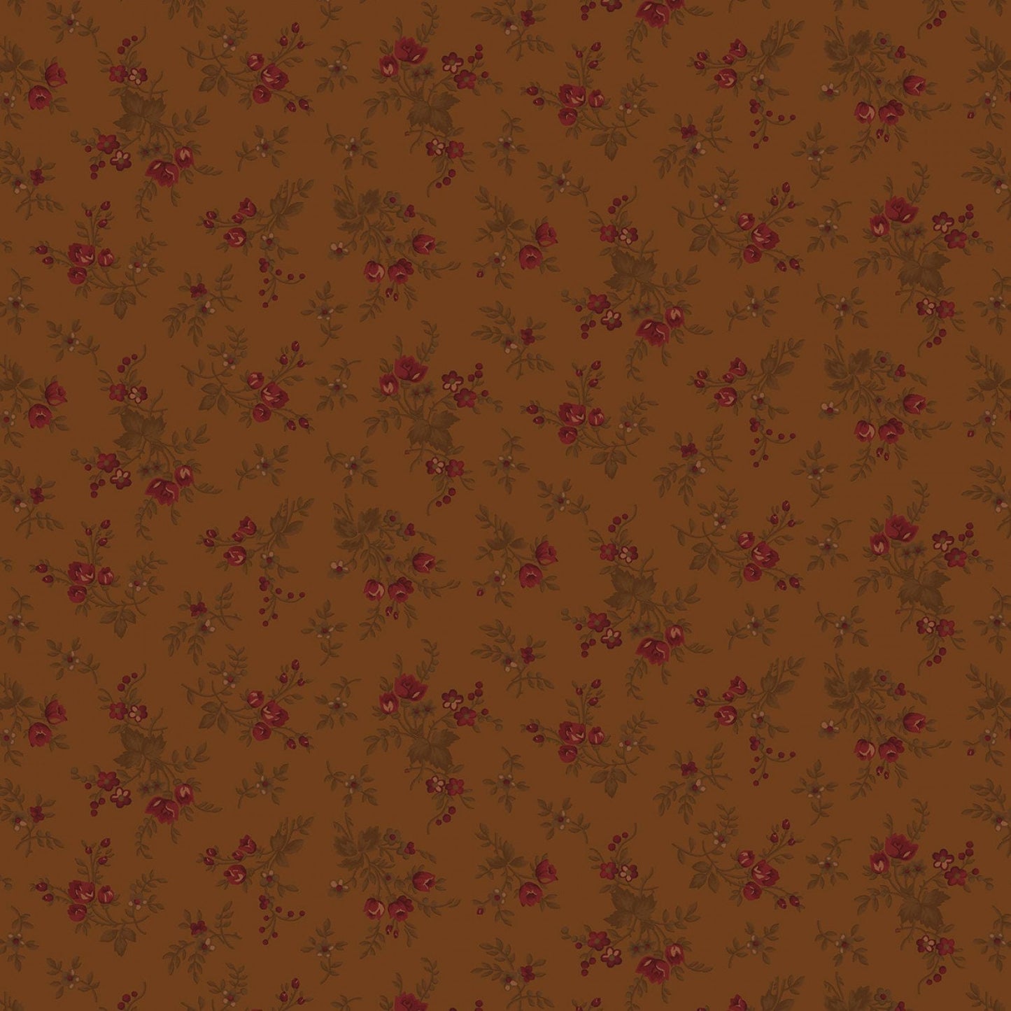 Right as Rain by Kim Diehl Chestnut Floral # 9829-33