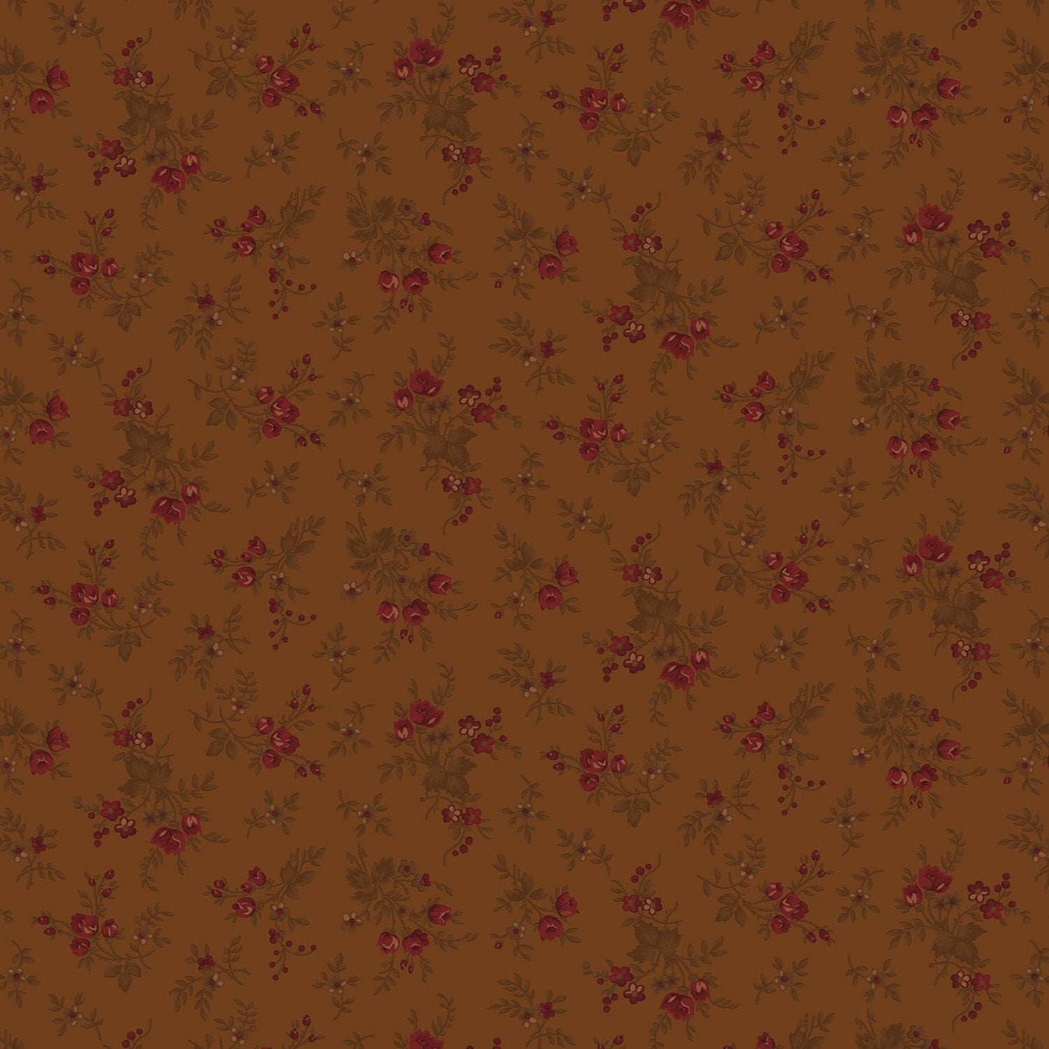 Right as Rain by Kim Diehl Chestnut Floral # 9829-33