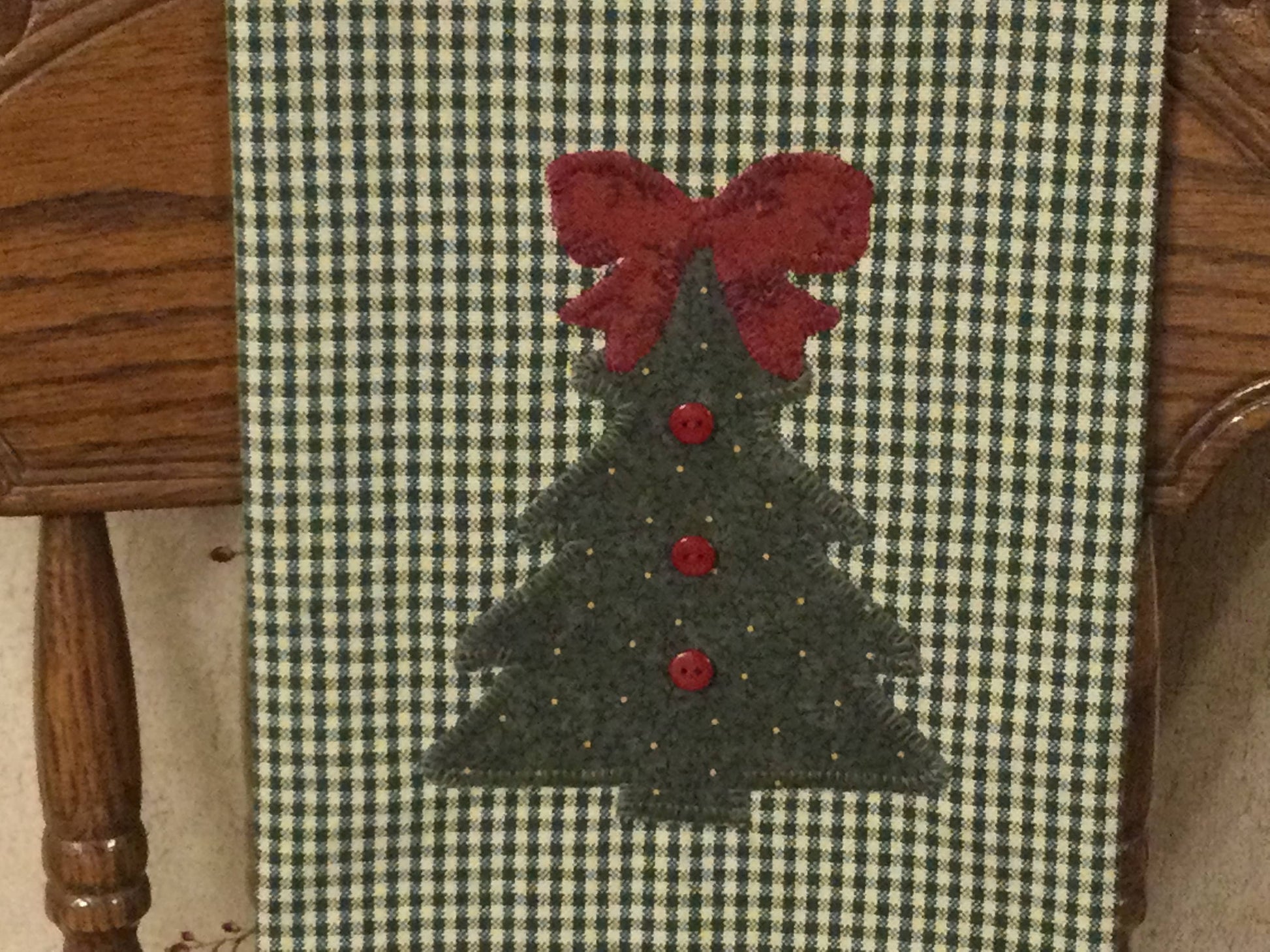 Primitive Farmhouse Christmas Towel Item #1535