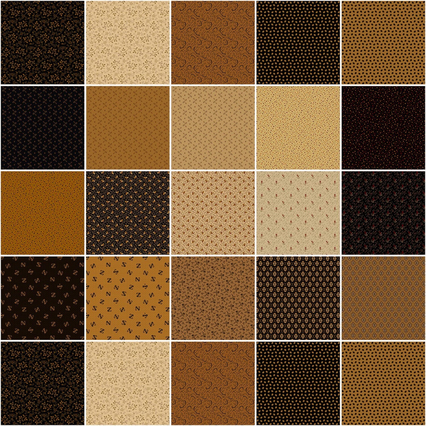 Butternut & Peppercorn by Pam Buda Jelly Roll 40pcs # ST61-0006
